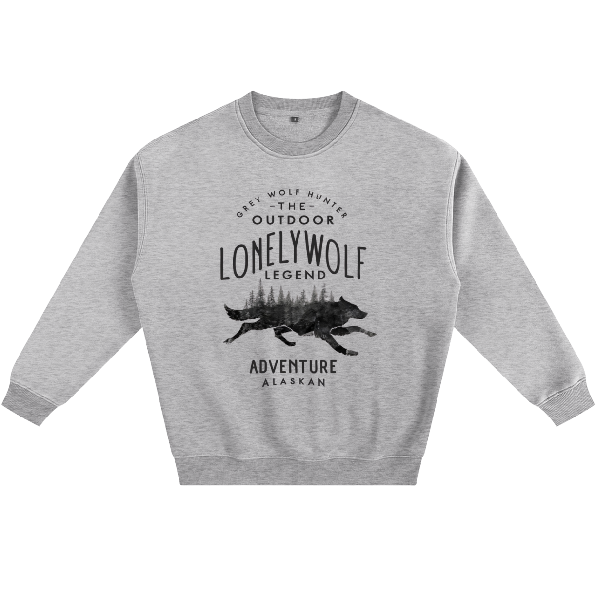 Lonely Wolf Fleeced Crew