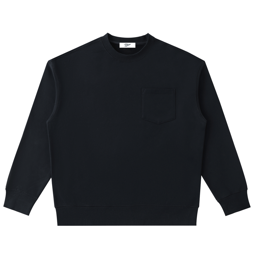 Heavyweight Patch Pocket Crew Sweatshirt