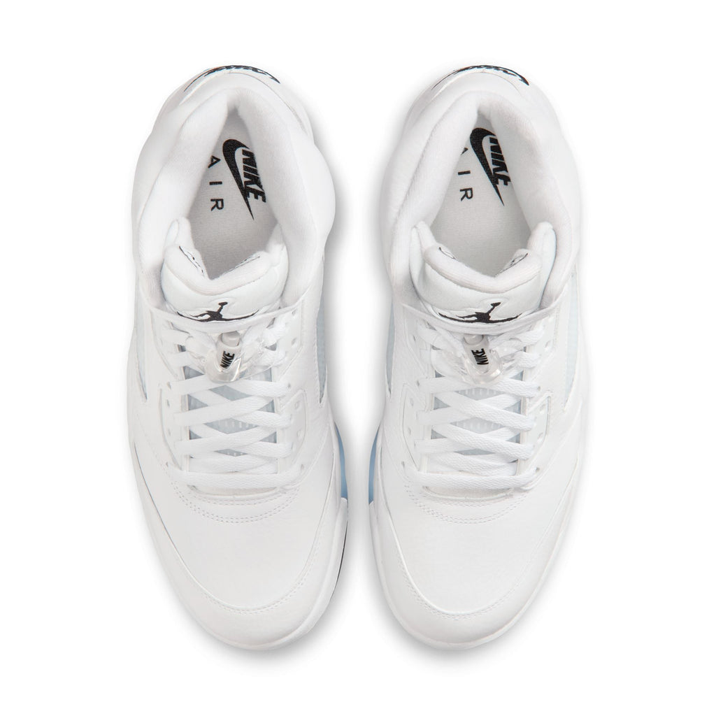 Air Jordan Mens 5 Retro - White Metallic