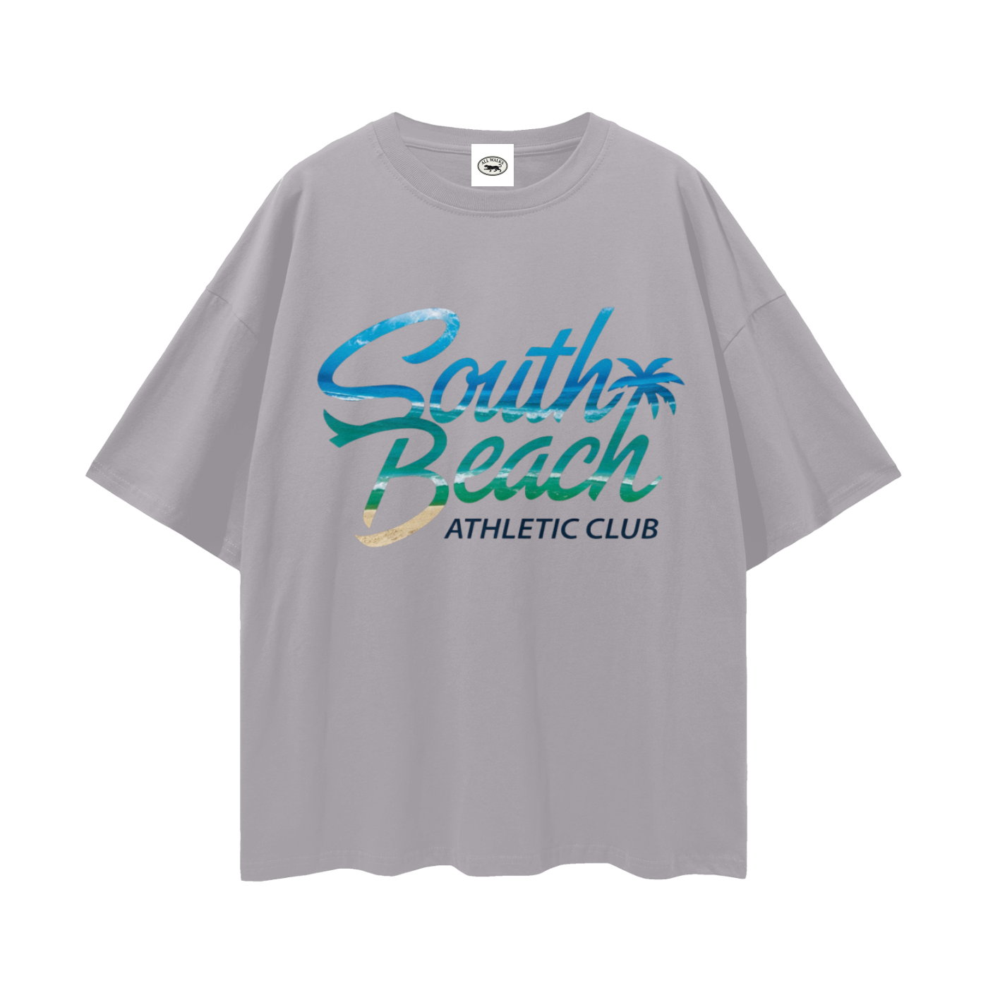 South Beach Athletic Streetwear Unisex Loose Drop Shoulder T-Shirt