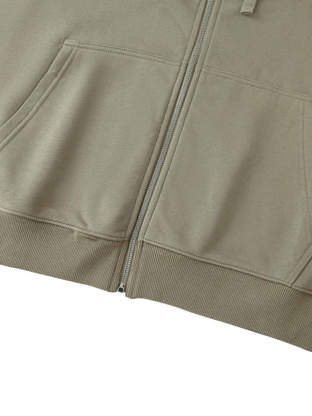 Drop-Shoulder Zip Up Hoodies