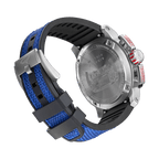 Torque Blue Stainless Steel Swiss Sport Chrono Watch