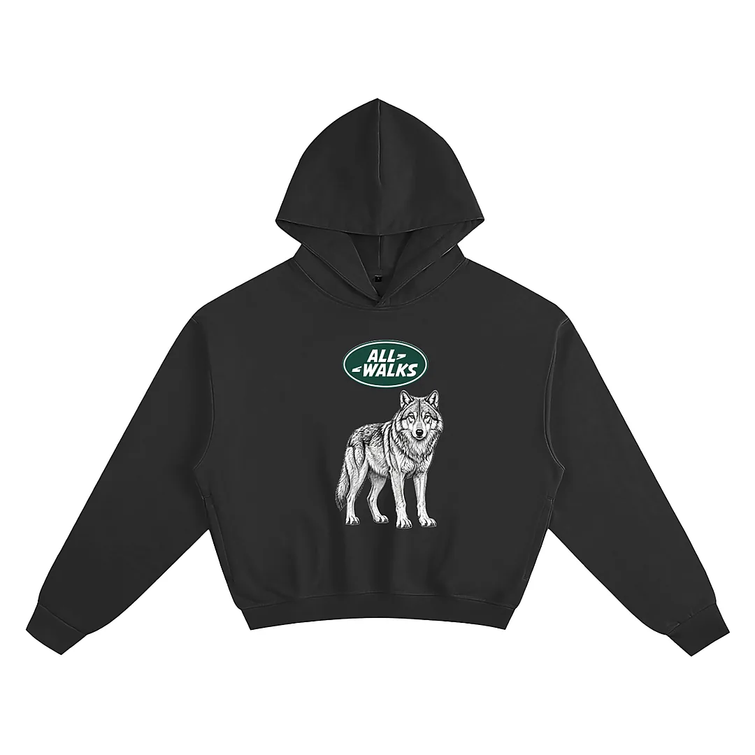 All Walks Wildlife Cotton Cropped Hood