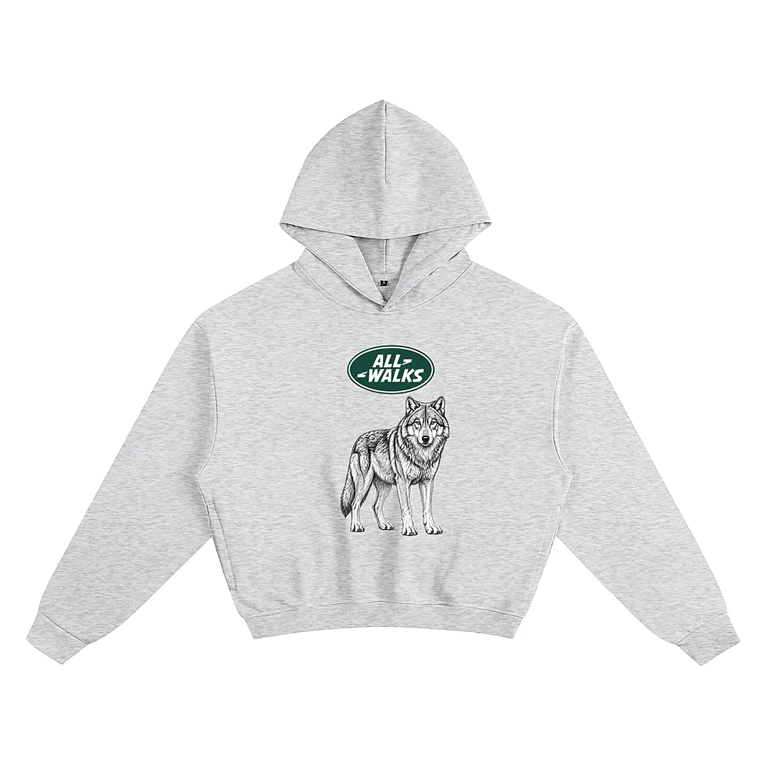 All Walks Wildlife Cotton Cropped Hood