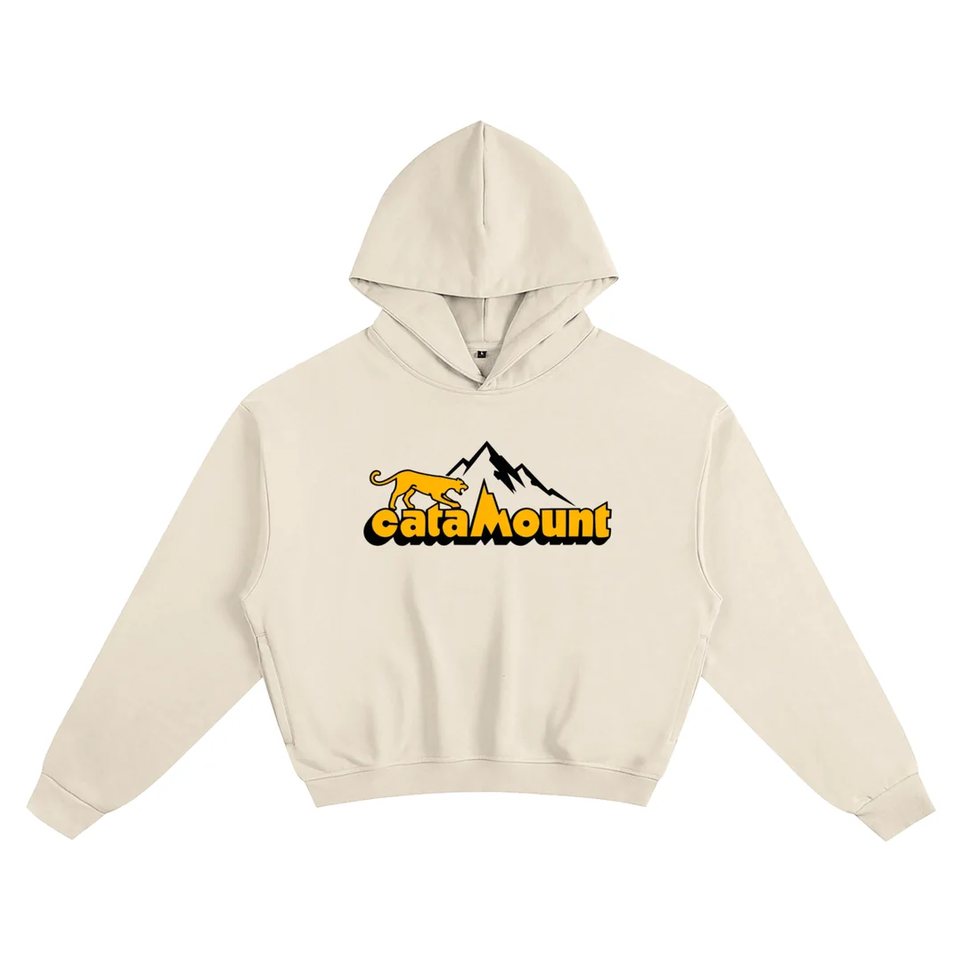 Catamount Cotton Cropped Hoodie