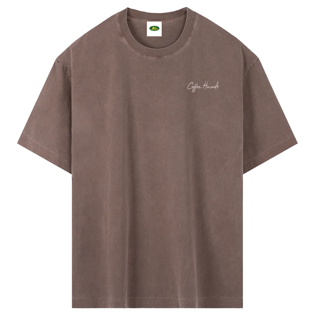Coffee Hounds Vintage Washed Oversized Tee