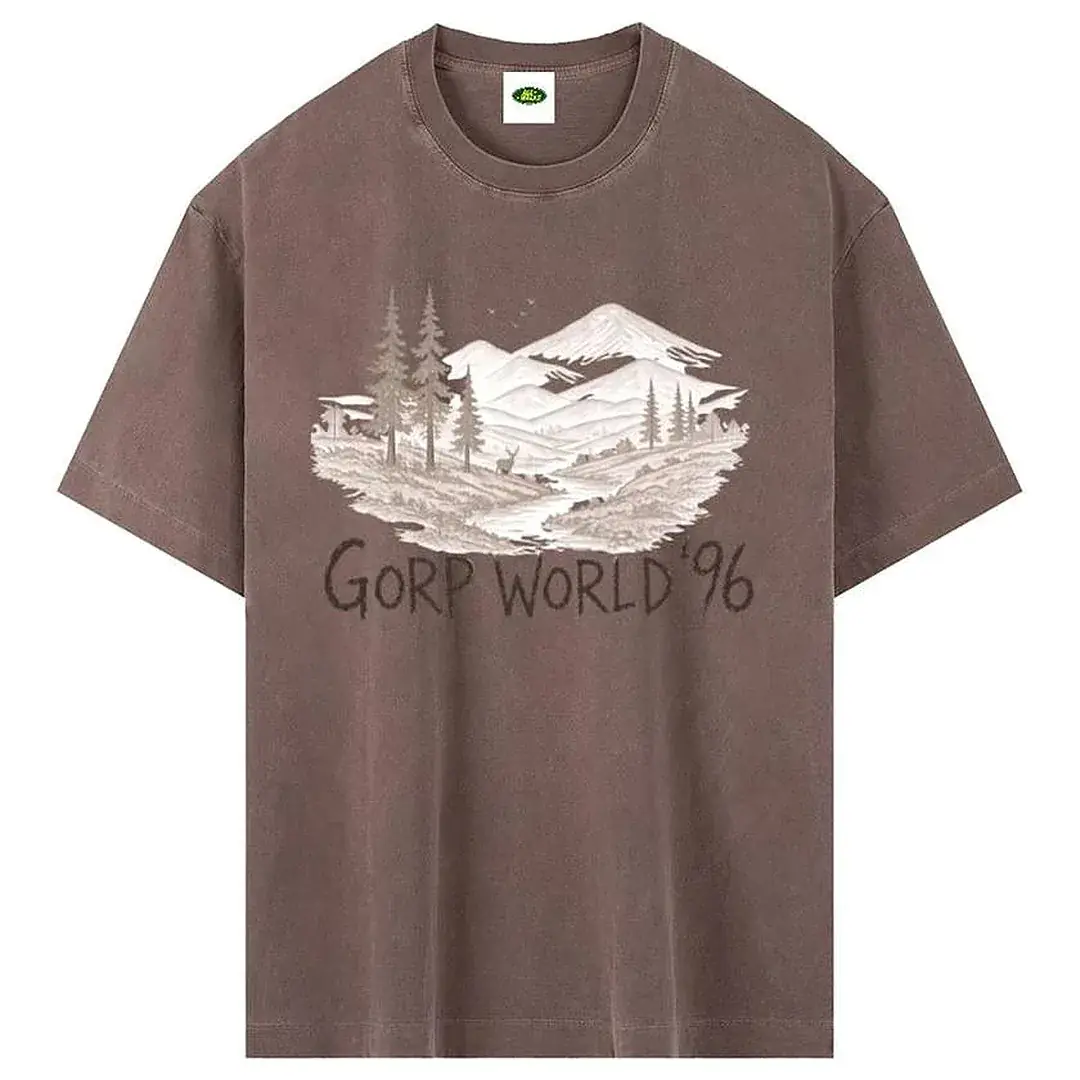Gorp World Vintage Washed Oversized Tee