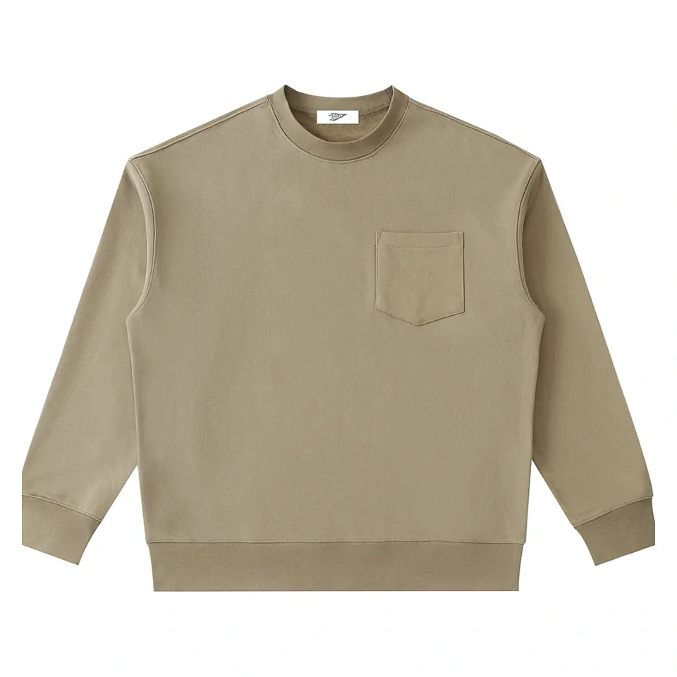 Heavyweight Patch Pocket Crew Sweatshirt
