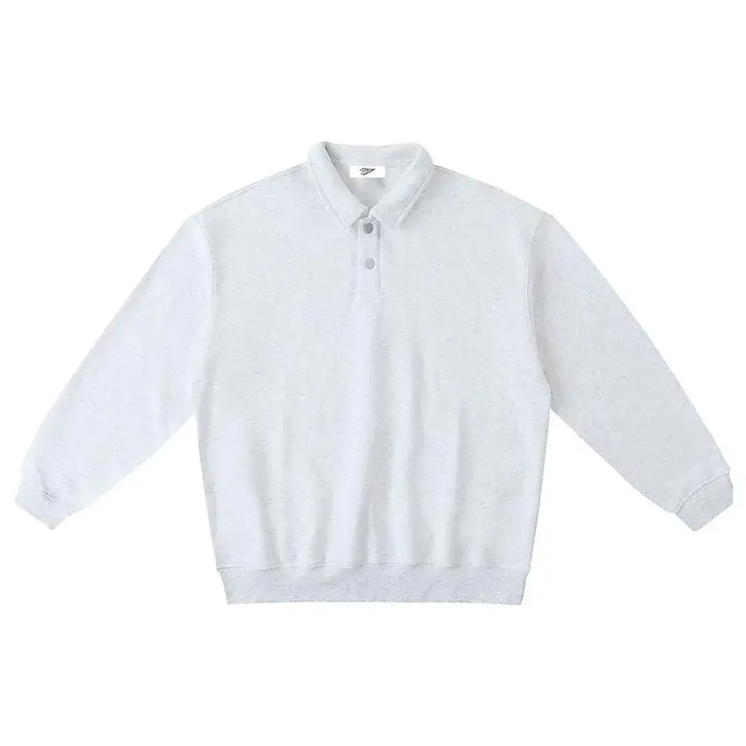 Heavyweight Polo-Collar Sweatshirt
