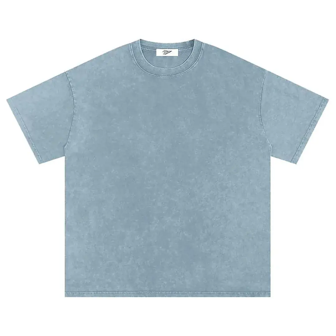 Snow Washed Oversized Cotton T-Shirts