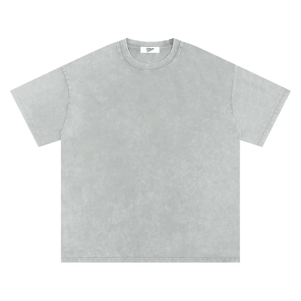 Snow Washed Oversized Cotton T-Shirts
